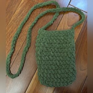 New! Mademade Crochet Crossbody Bag Small Hunter Green Color